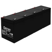 MIGHTY MAX BATTERY 12V 5AH SLA Battery Replacement for Leoch DJW12-4.5 - 4 Pack ML5-12MP4184746